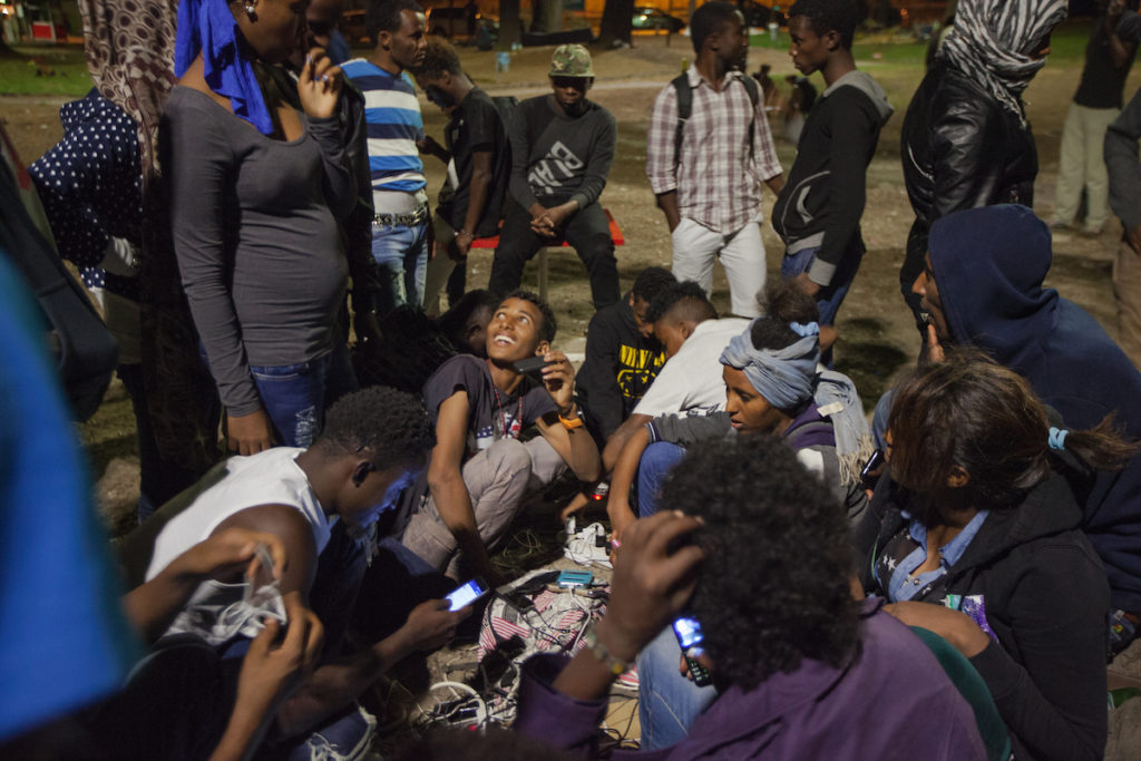  Homeless african migrants. Como. Italy - 2016