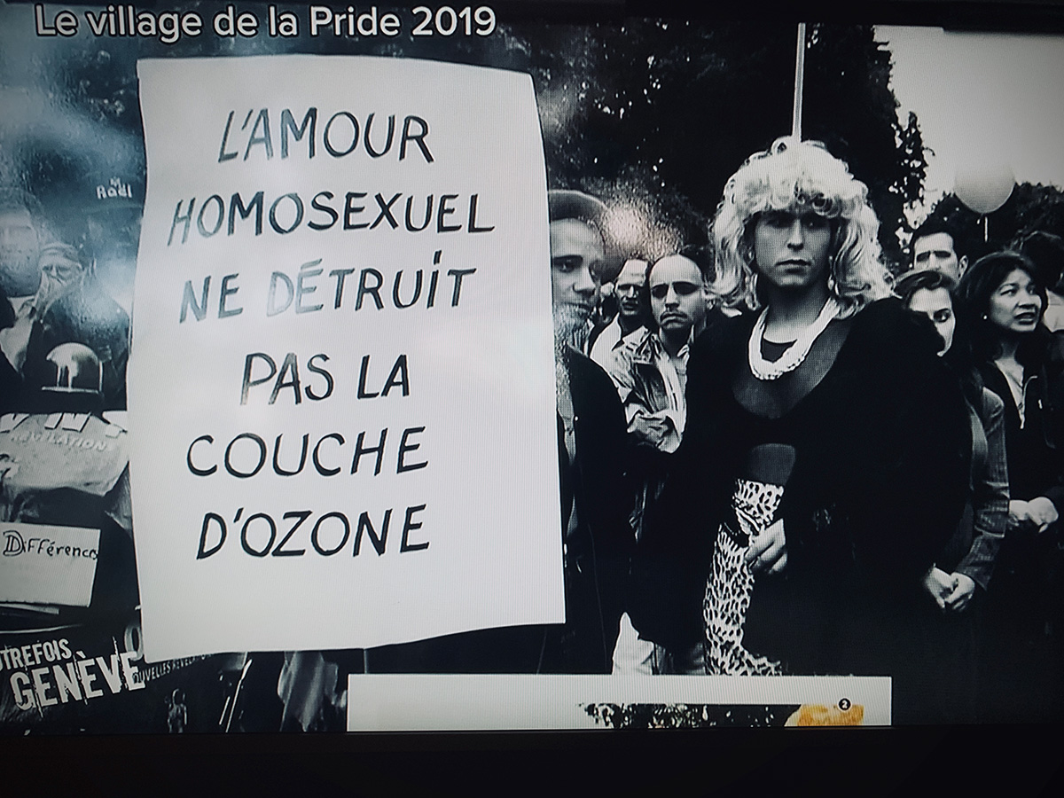 Léman Bleu Télévision. Autrefois Genève.Le journal de la Pride. October 22th, 2019(click image to enlarge)